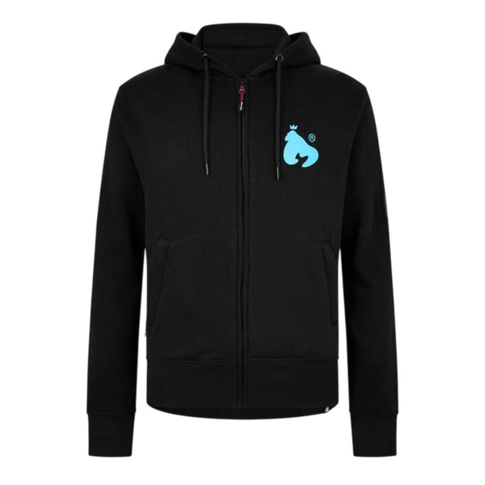 Money Mens Back Print Full Zip Hoodie / Black